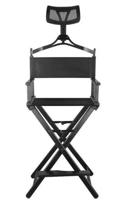 Professional Black Directors Chair With Foldable Design
