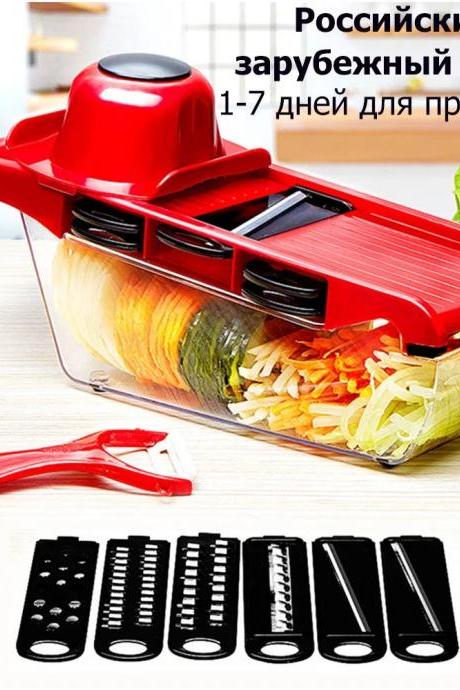 Multi-function Vegetable Cutter Slicer Chopper Grater With Containers