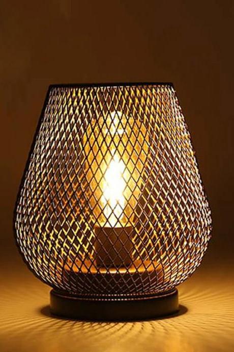 Decorative Mesh Metal Table Lamp Ambient Lighting