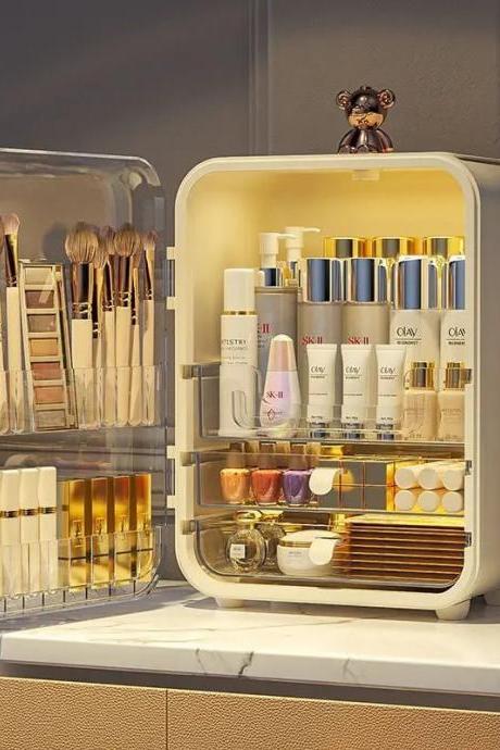 Compact Beauty Fridge For Cosmetic And Skincare Storage