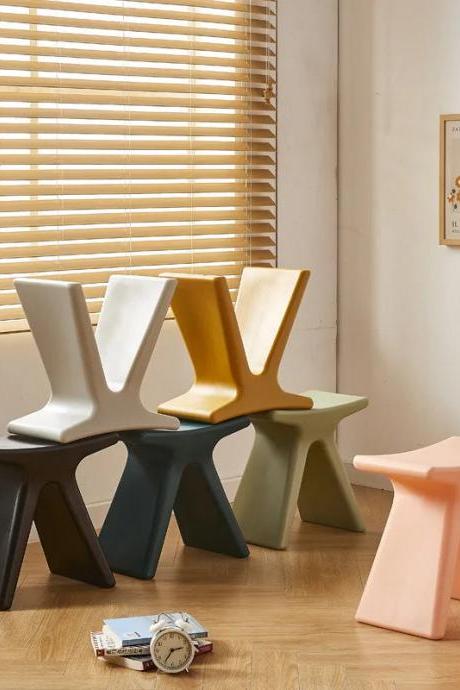 Modern Minimalist Stool Assorted Colors Home Furniture