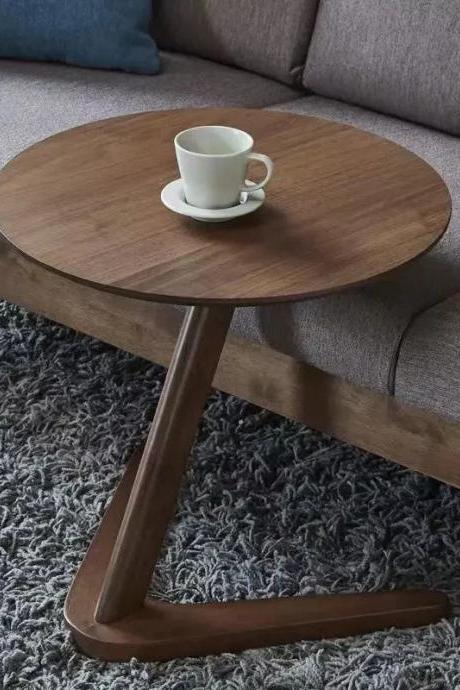Modern Wooden Sofa Armrest Clip-on Side Table
