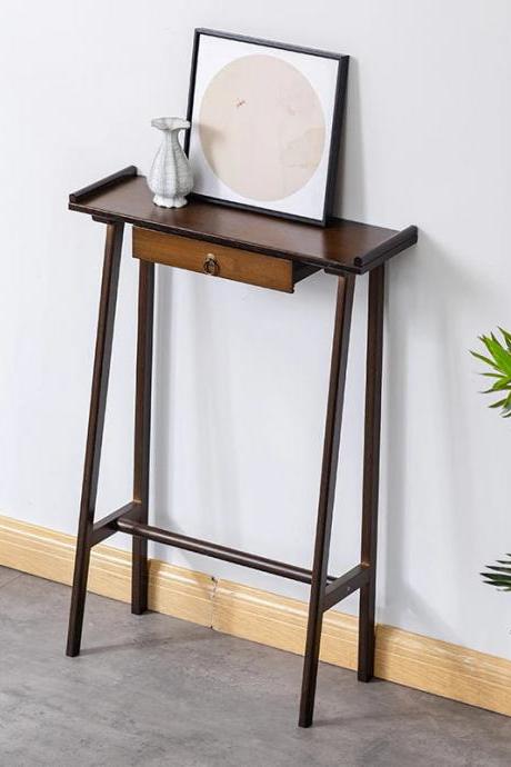 Modern Slim Entryway Console Table With Drawer