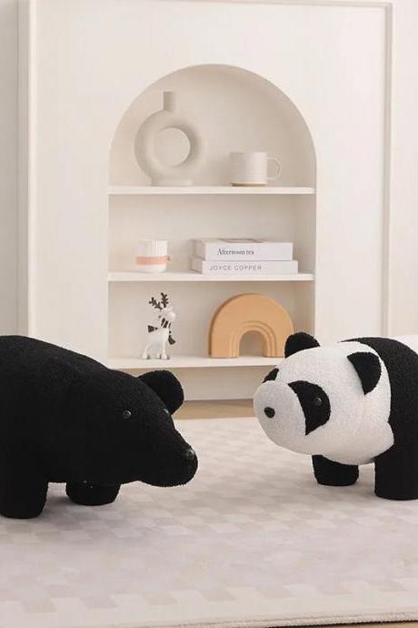 Plush Bear And Panda Stuffed Animal Toys Set