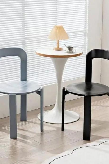 Modern Minimalist Round Table And Chairs Set