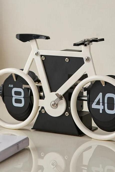 Novelty Bicycle Design Analog Desk Clock Decoration