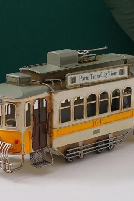 Vintage Porto Tram City Tour Model Collectible