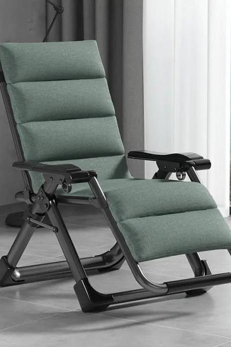 Modern Adjustable Reclining Chair With Padded Armrests Green