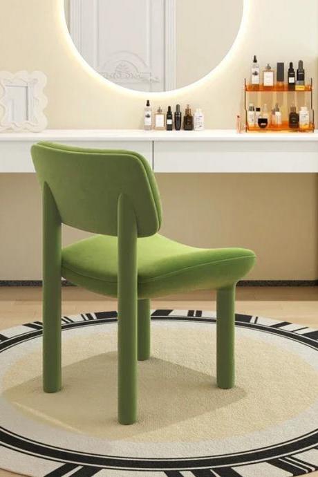 Modern Velvet Accent Chair For Living Room Green