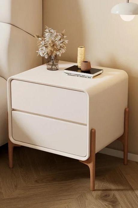 Modern Scandinavian Style Two-drawer Bedside Table