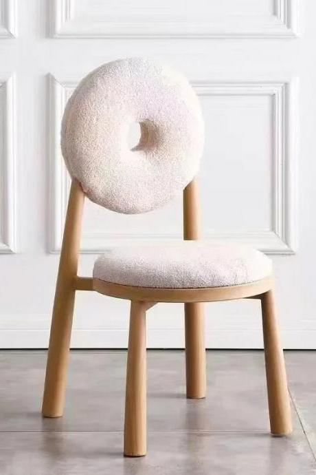 Cozy Sherpa Donut Chair Backrest And Seat Cushion Set