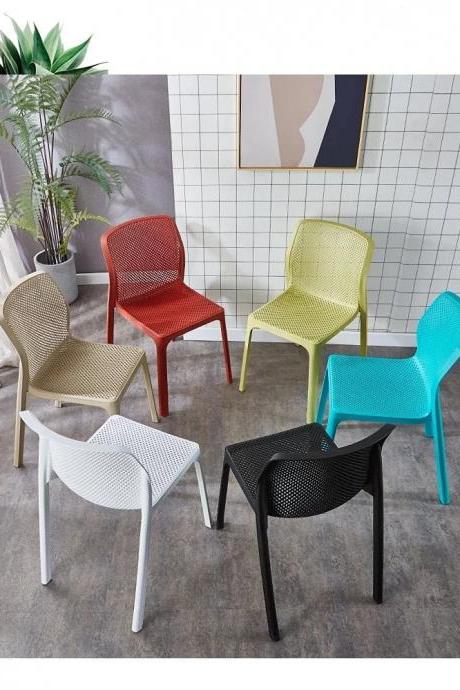 Modern Colorful Stackable Plastic Ventilated Indooroutdoor Chairs