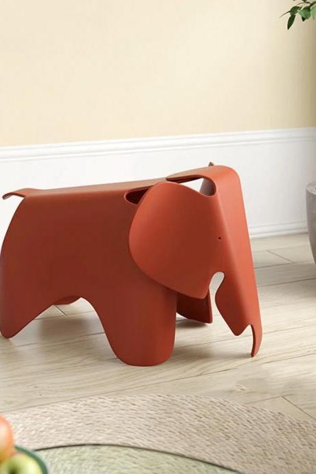 Modern Red Elephant Kids Stool And Play Chair