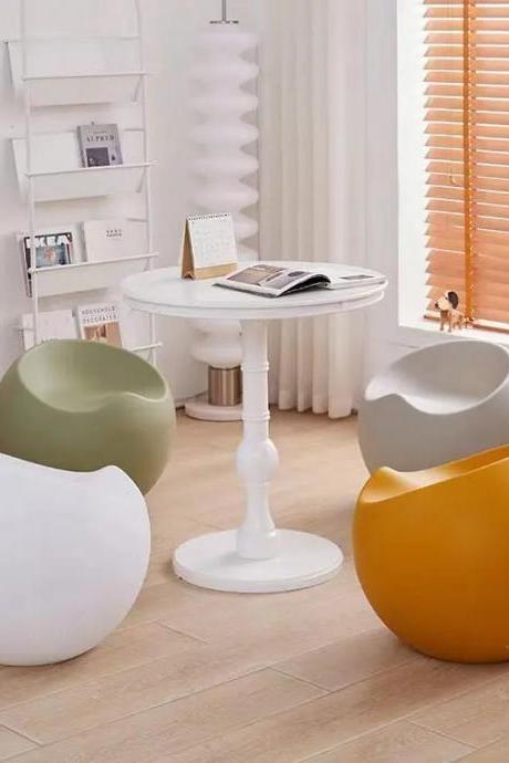 Modern Round Accent Chairs In Various Colors Set