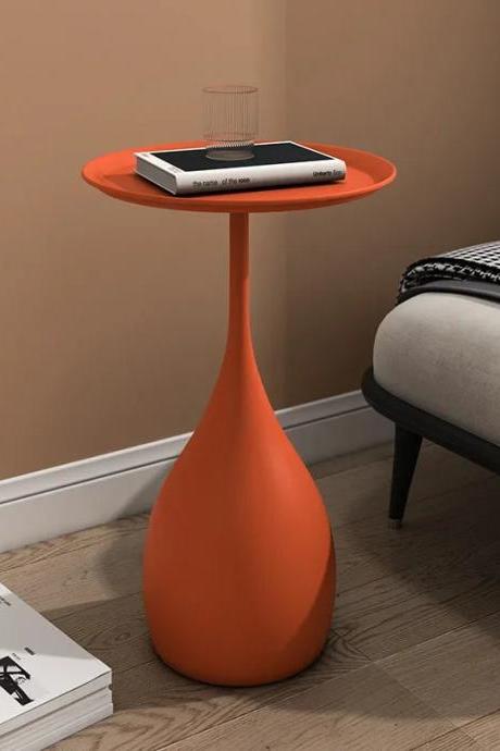 Modern Orange Drop-shaped Side Table For Living Room