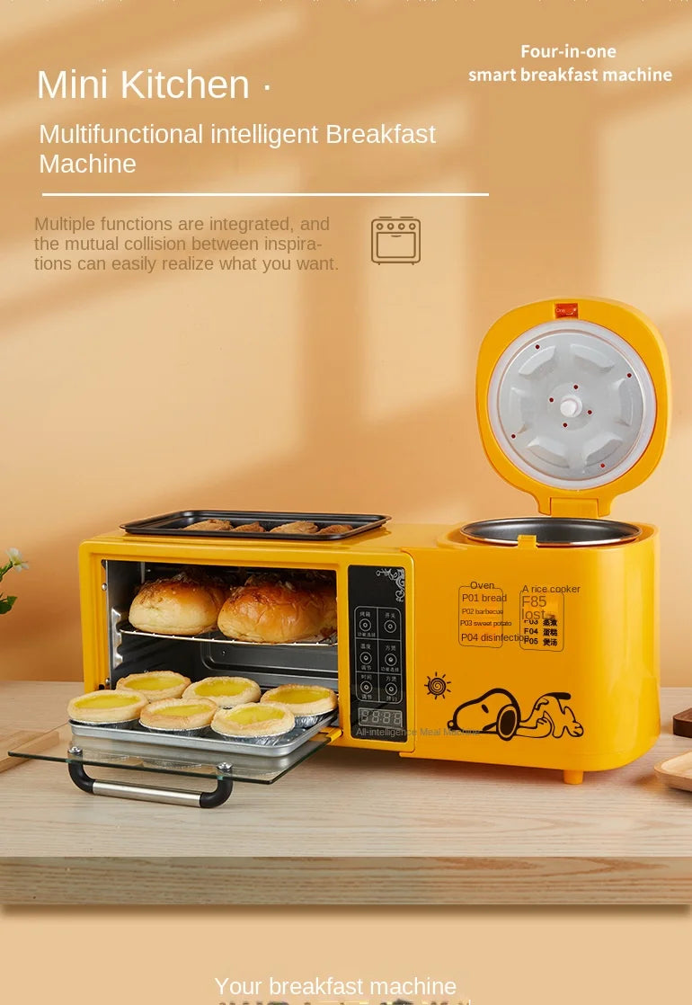 4-in-1 Compact Breakfast Maker With Multifunctional Features on Luulla
