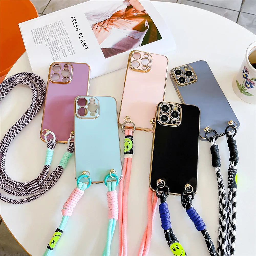 Stylish Lanyard Phone Cases With Adjustable Straps on Luulla