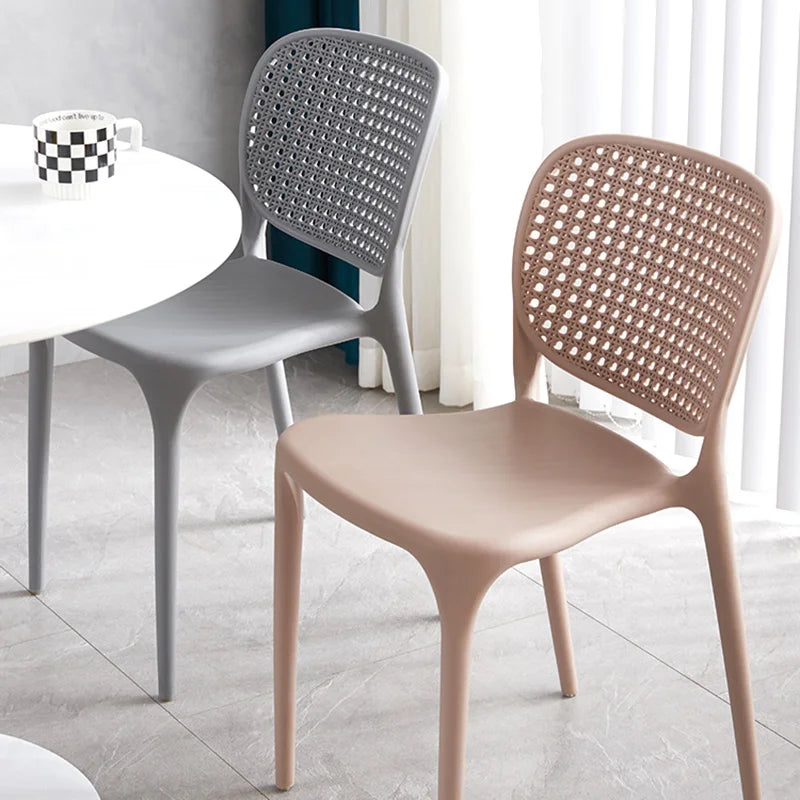 Modern Stackable Plastic Chairs With Woven on Luulla