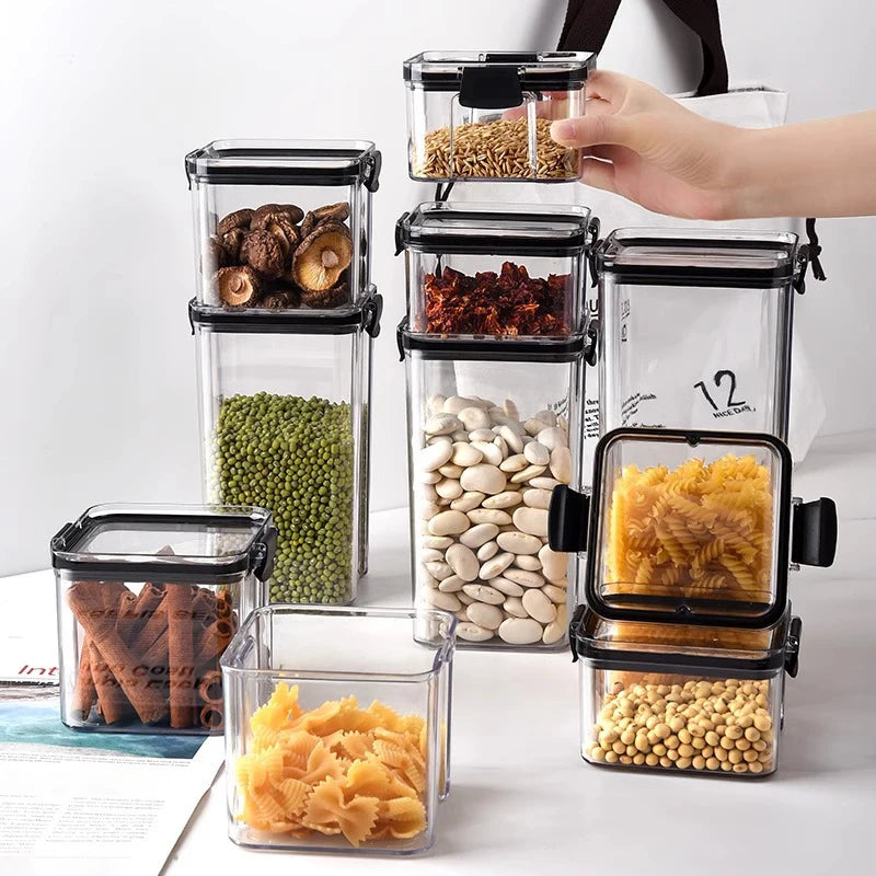 Airtight Stackable Clear Food Storage Container Set on Luulla