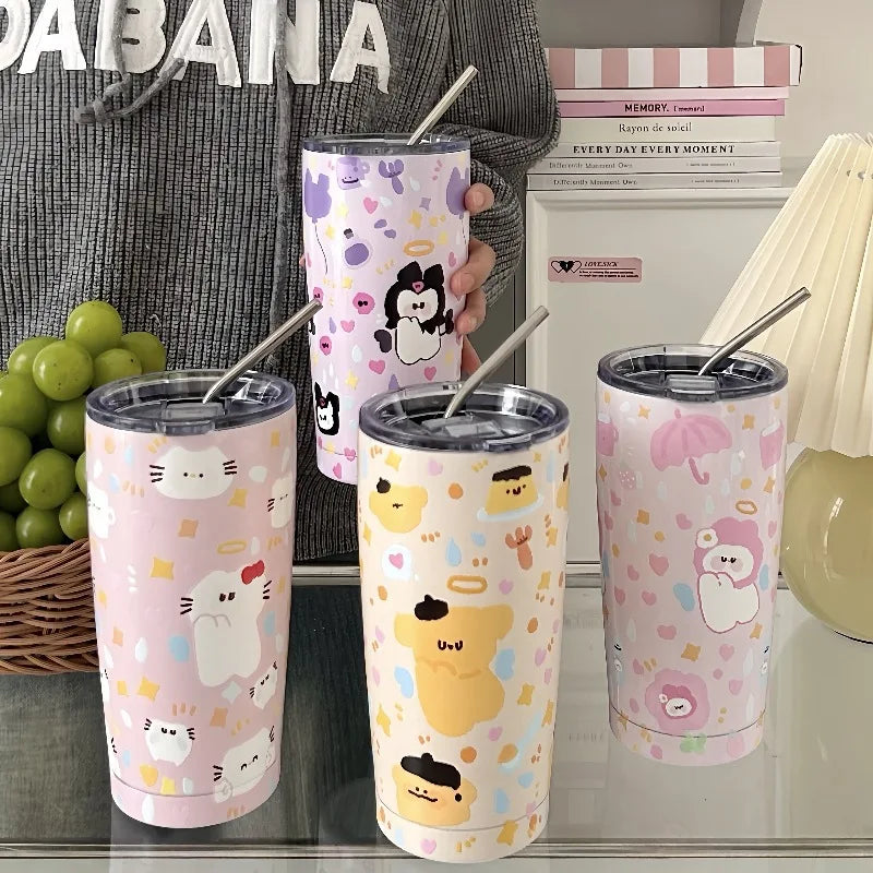 Cute Tumblers With Straws
