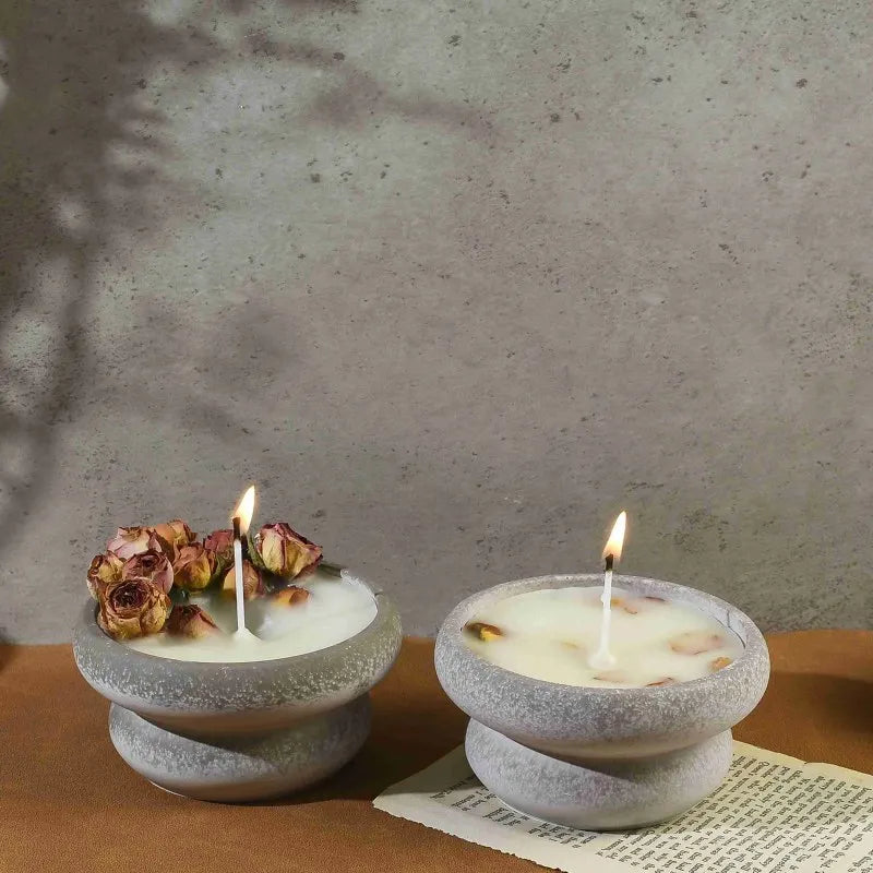 Handcrafted Aromatic Soy Candle Set With Roses on Luulla