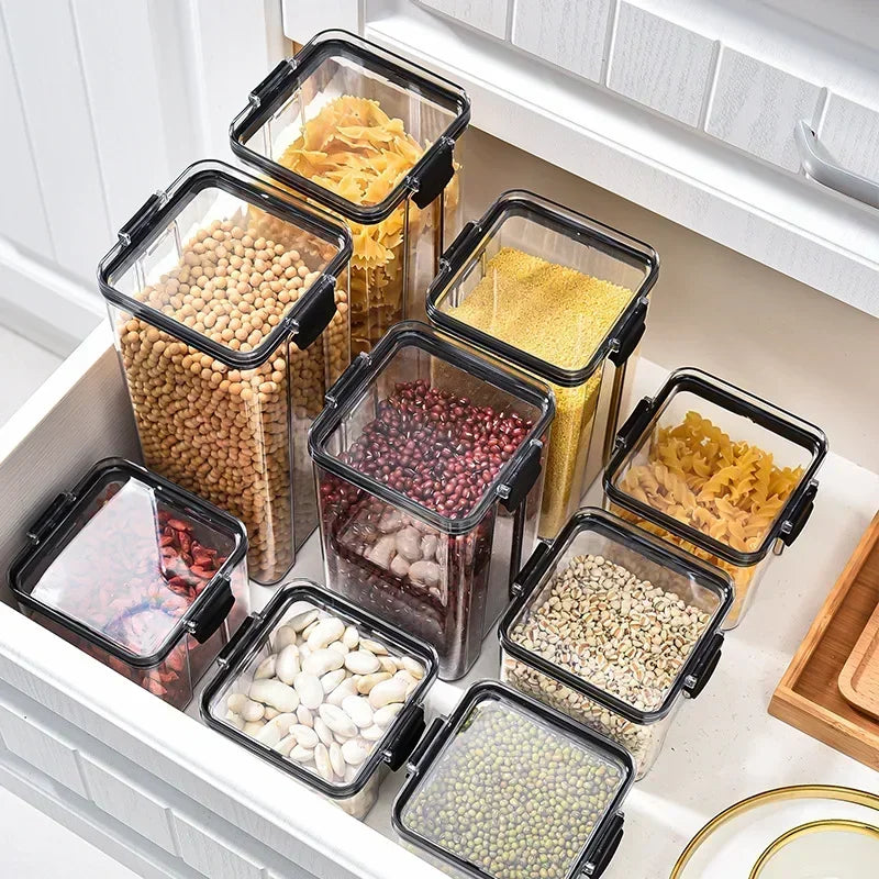 Airtight Clear Storage Containers With Snap Lids on Luulla