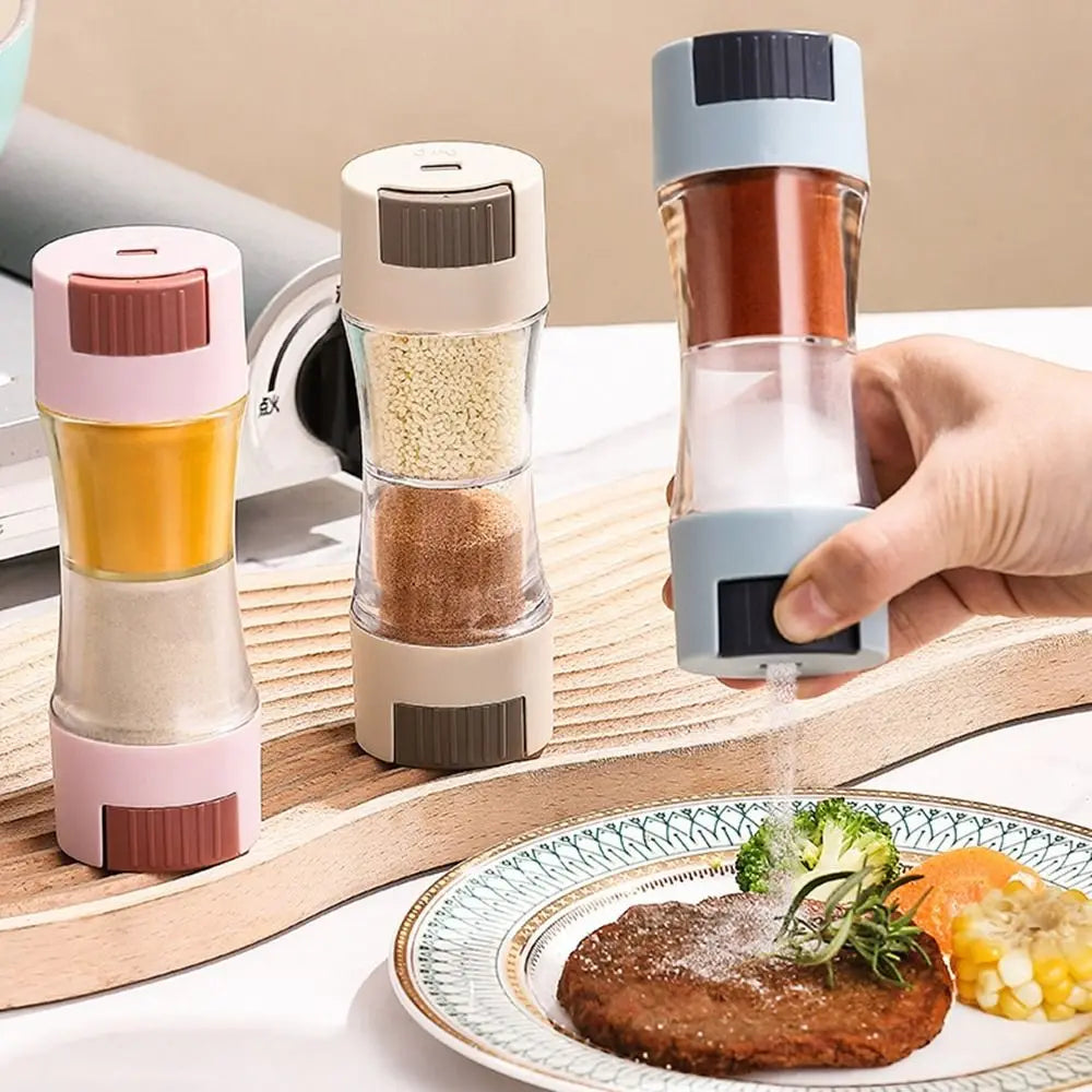 Rotating Dual Spice Dispenser With Adjustable Grinding on Luulla
