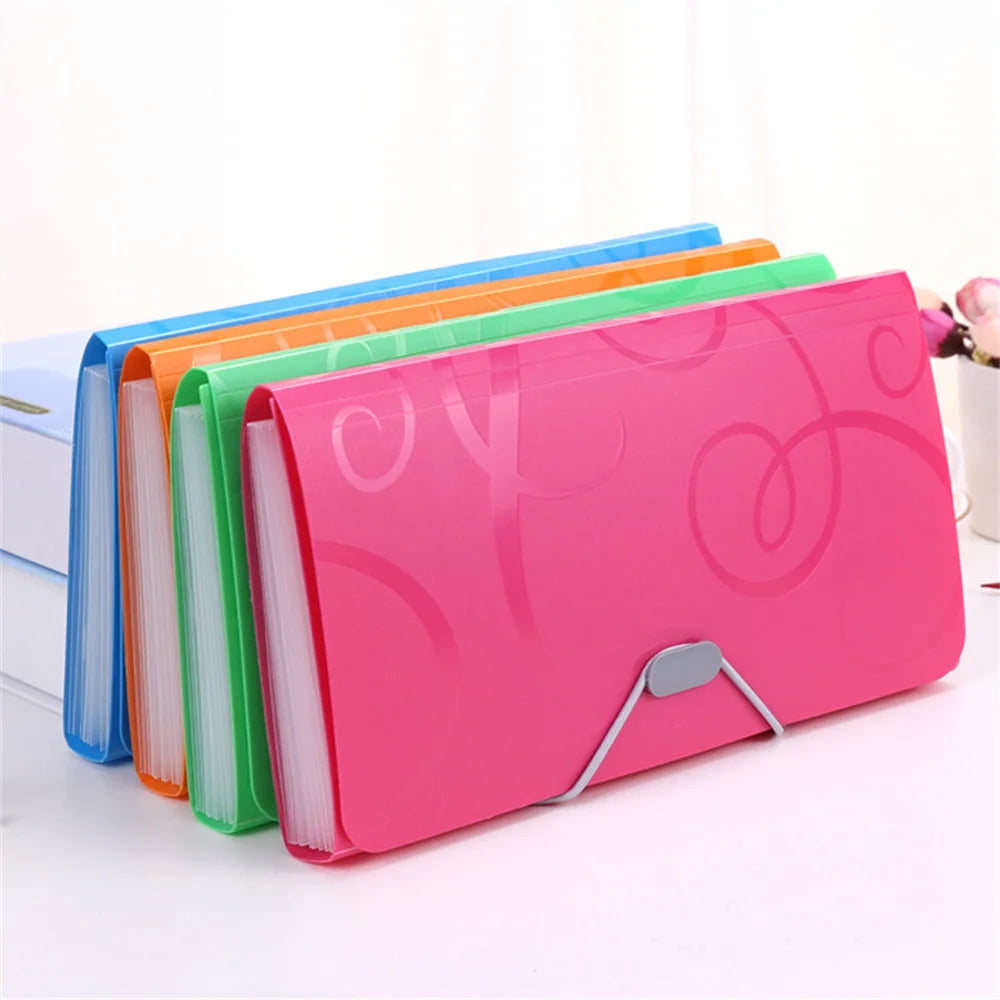 Multi-color Expanding File Organizer With Handles on Luulla
