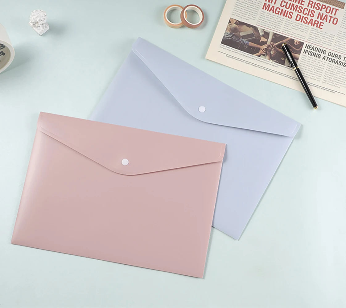 Waterproof A4 Document Envelopes With Snap on Luulla