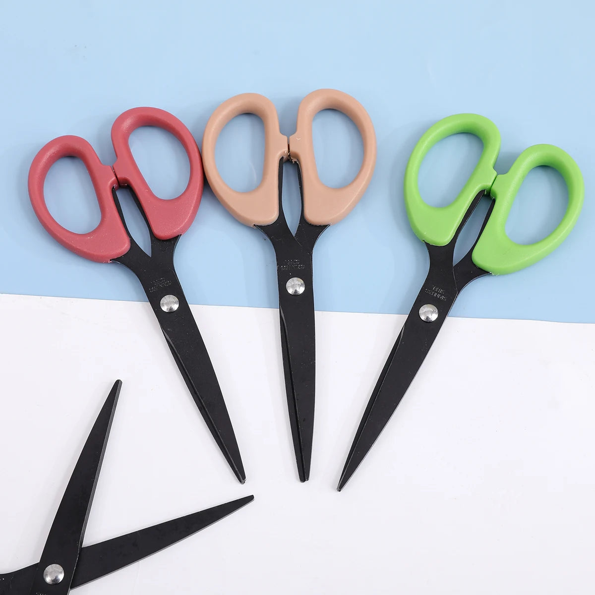 Colorful Stainless Steel Scissors With Ergonomic Handles on Luulla