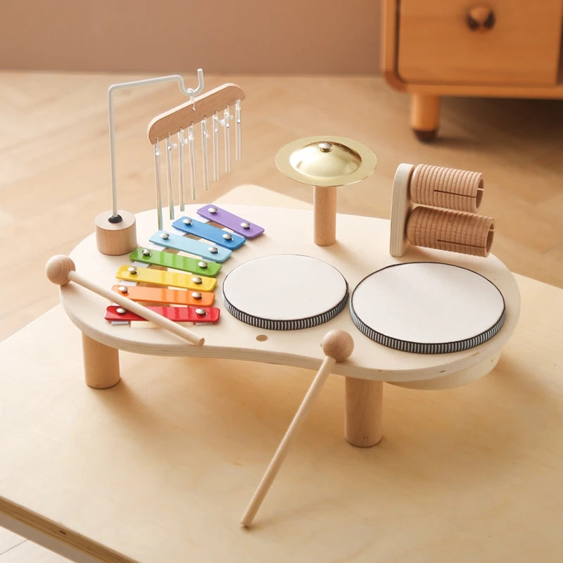 Wooden Toddler Percussion Musical Instrument Toy Kit on Luulla